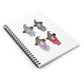 Watercolor Four Witchy Sisters Spiral Notebook - Ruled Line