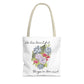 Watercolor "She Has Beautiful Things on Her Mind" Tote Bag