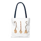 Watercolor Witches Brooms Tote Bag