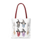 Watercolor Three Witchy Sisters Tote Bag