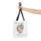 Watercolor "She Has Beautiful Things on Her Mind" Tote Bag