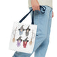 Watercolor Three Witchy Sisters Tote Bag