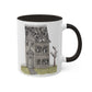 Halloween Watercolor Haunted House Mugs, 11oz